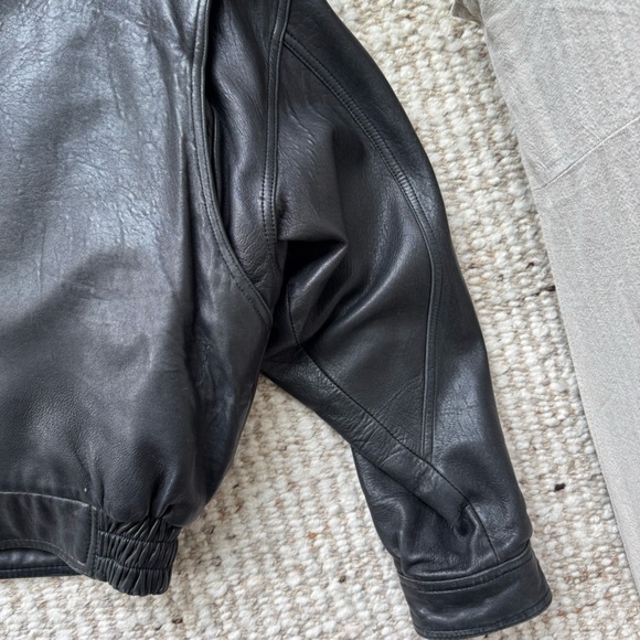 J. Park | genuine leather bomber jacket - Picture 5 of 15